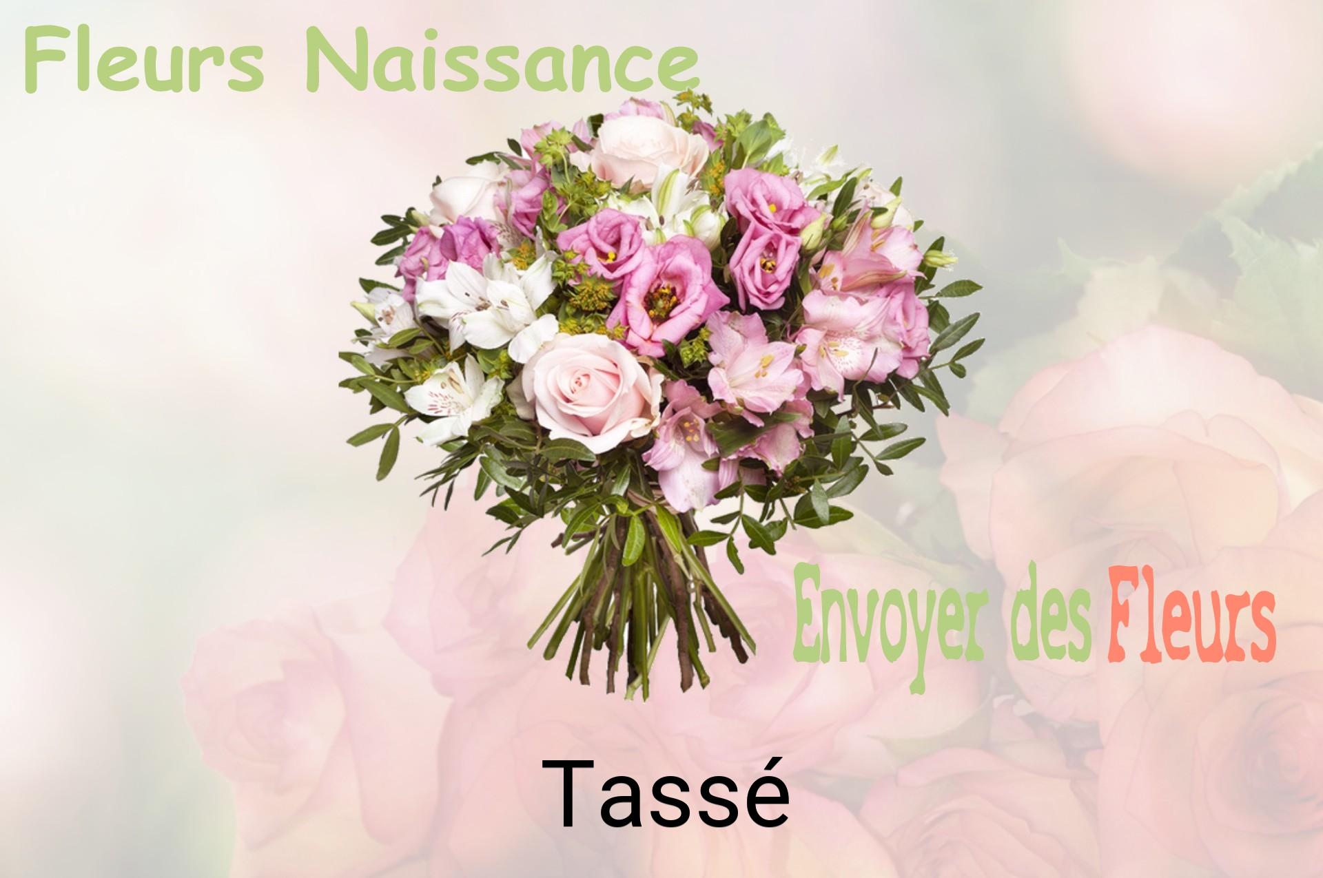 Bouquet de fleurs de naissance livré à Tassé